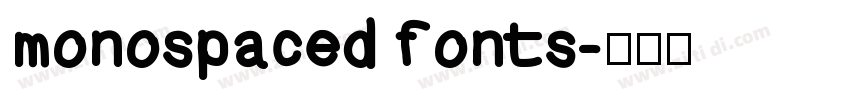 monospaced fonts字体转换